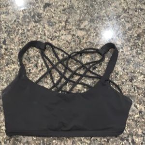 black free to be wild lululemon bra